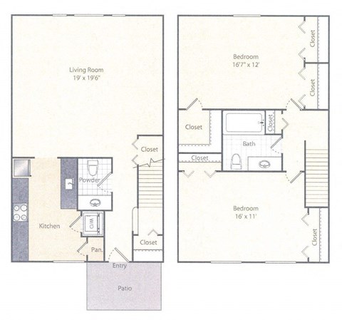 BTH1 Floor Plan at Amberleigh, Fairfax